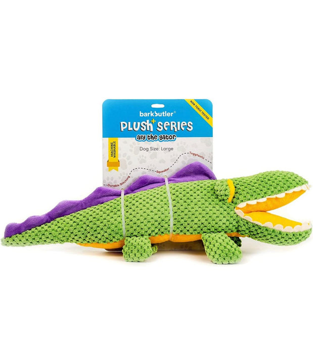 Bark Butler Aly The Gator Soft Squeaky Plush Toy