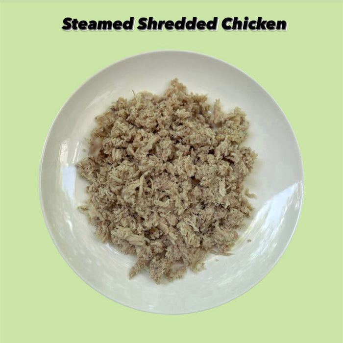 Steamed shredded chicken