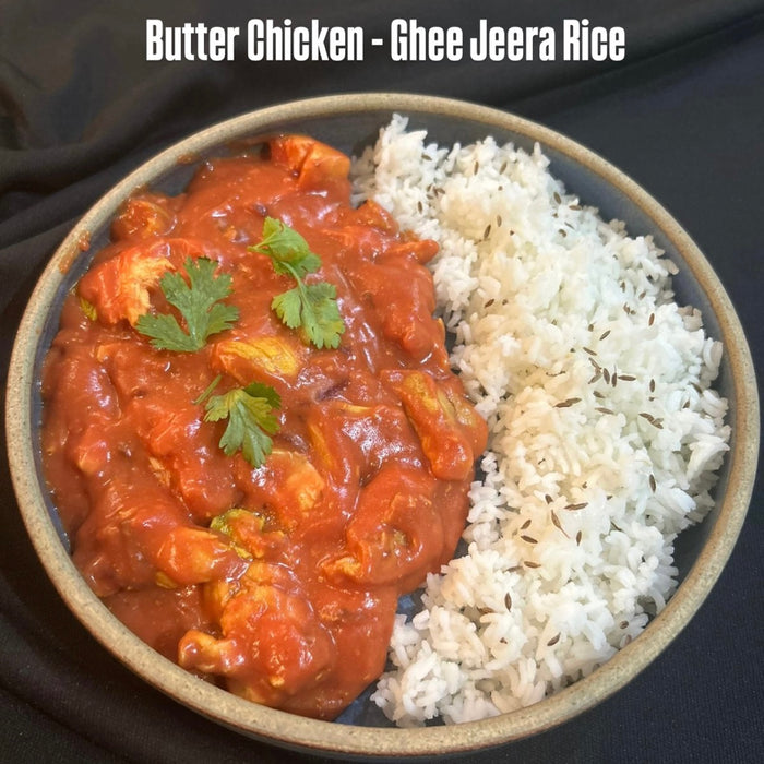 Butter Chicken Ghee Jeera Rice Bowl