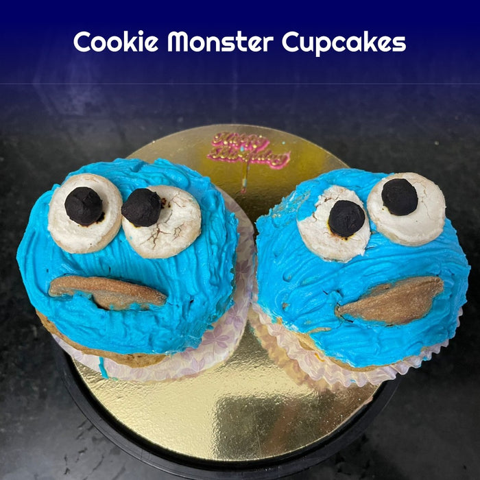 Cookie Monster Cupcake