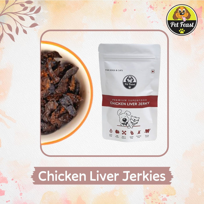 Slow Roasted Chicken Liver Jerky for Dogs and Cats