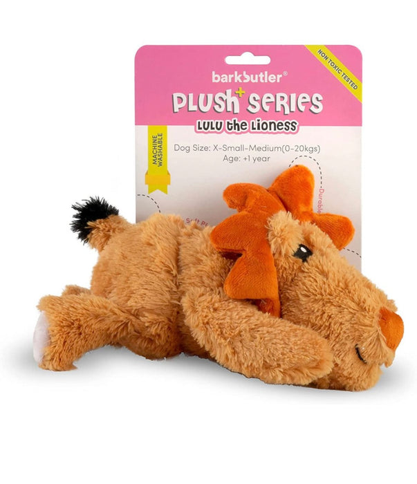 Bark Butler Lulu The Lioness Soft Squeaky Plush Toy