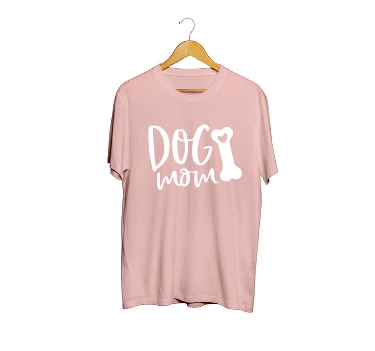 Dog Mom T-shirt (Pink)