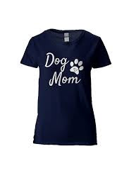 Dog Mom T-shirt (Navy Blue)
