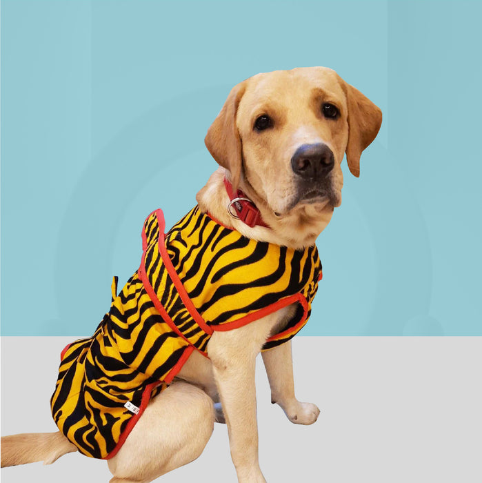 Ultra Warm Animal Print Army Coat For Dog
