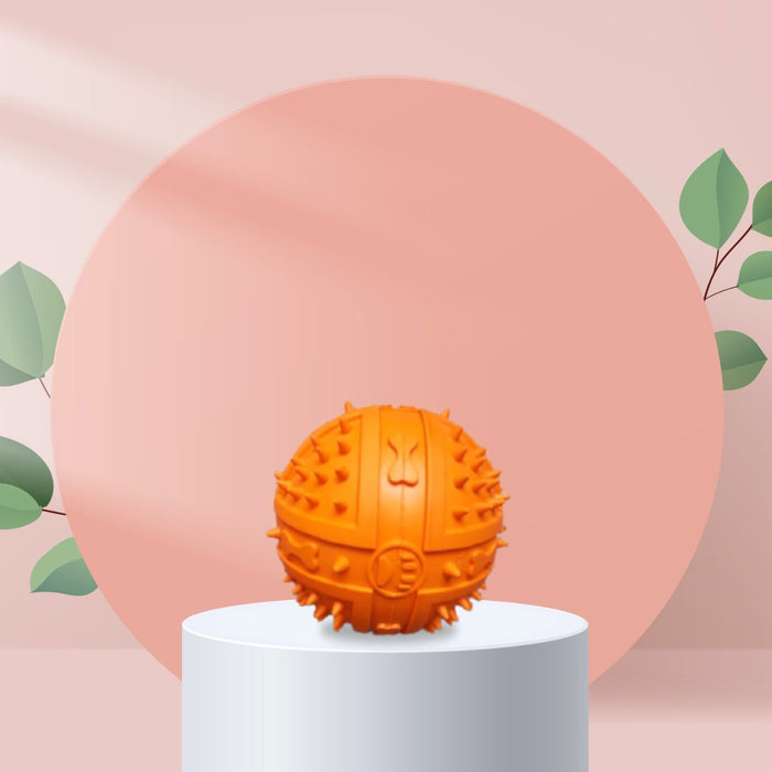 Trixie Natural Rubber Squeaky Spiked Ball
