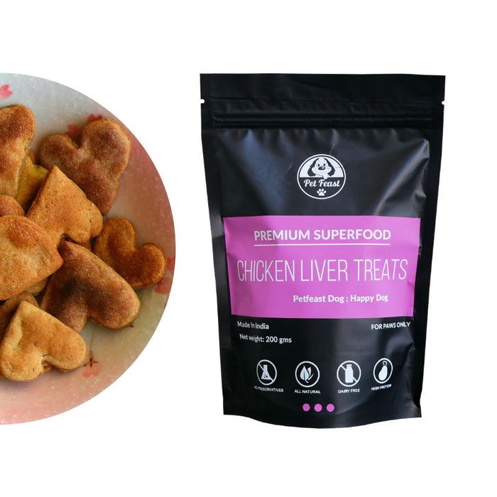 Freshly Baked Chicken Liver Treats For Dogs
